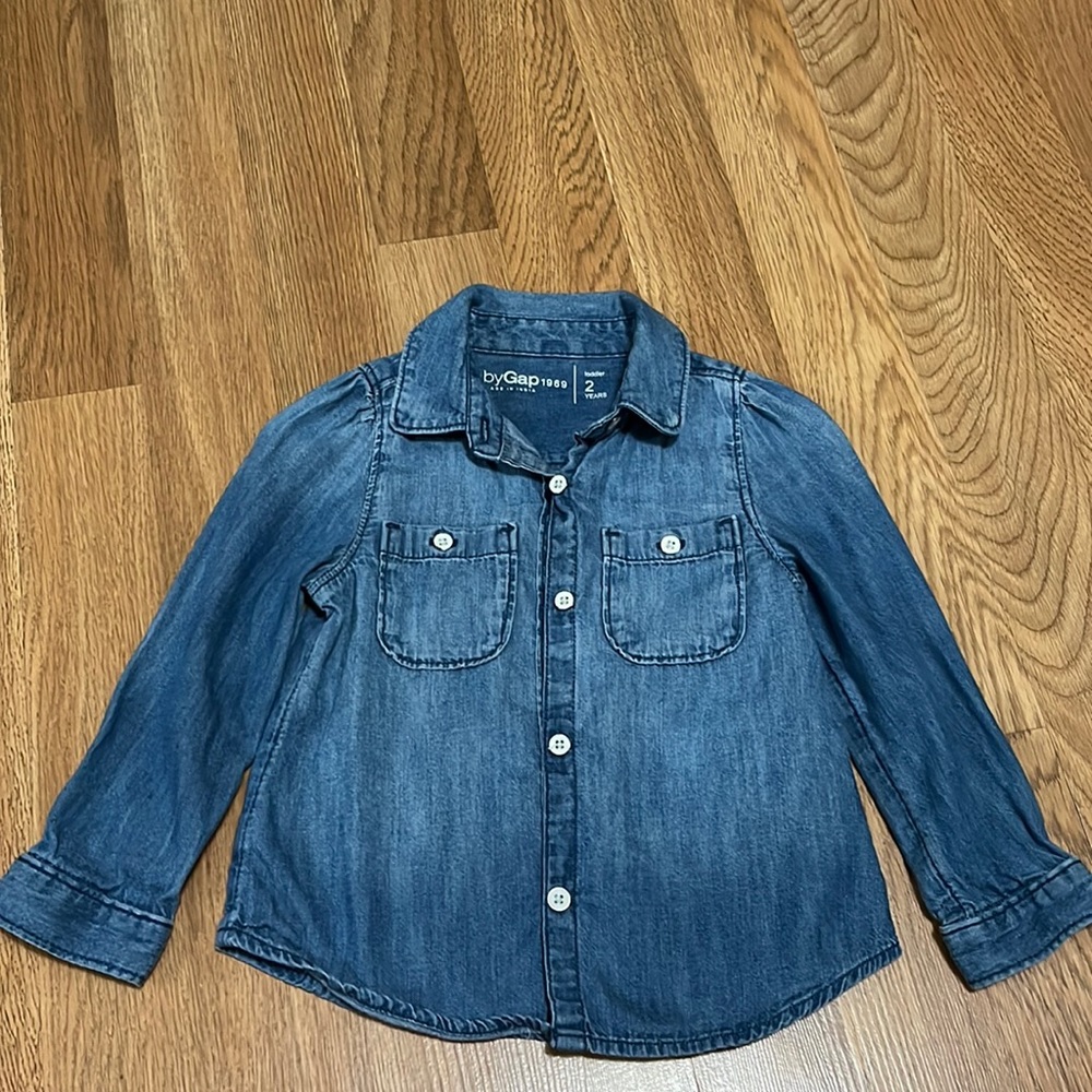 Jean button down shirt